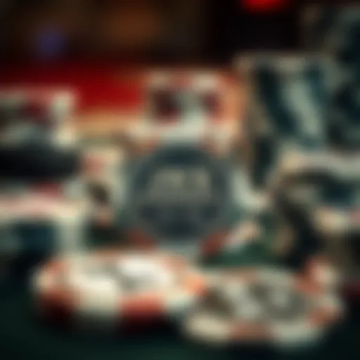 Detailed view of Jack Cincinnati poker chips showcasing unique designs