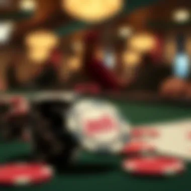 Game Dynamics: The Role of Jack Cincinnati Poker Chips Close-up of Jack Cincinnati poker chips in a game setting