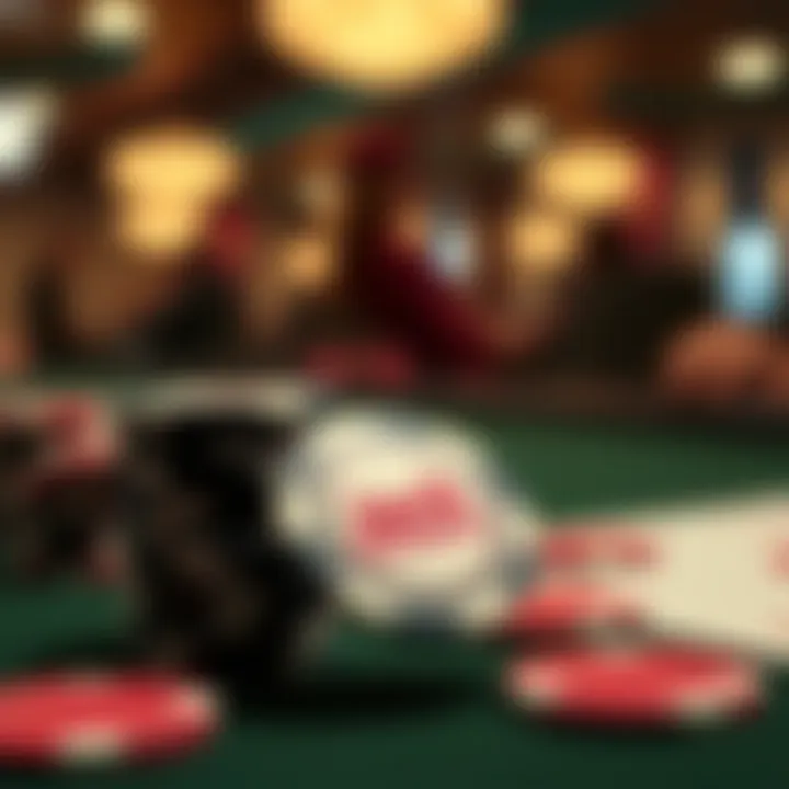 Game Dynamics: The Role of Jack Cincinnati Poker Chips Close-up of Jack Cincinnati poker chips in a game setting