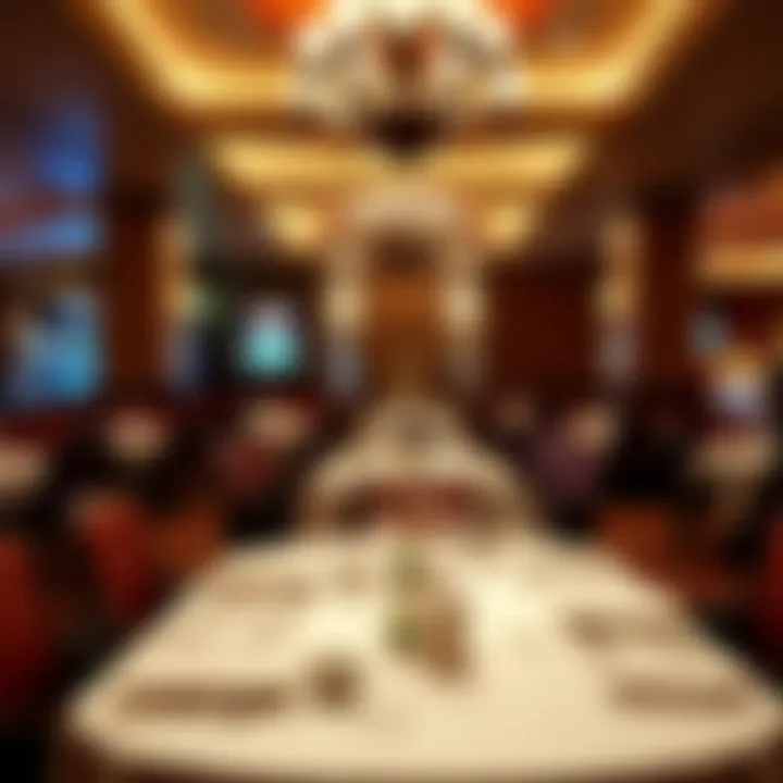 Luxurious dining area within the hotel
