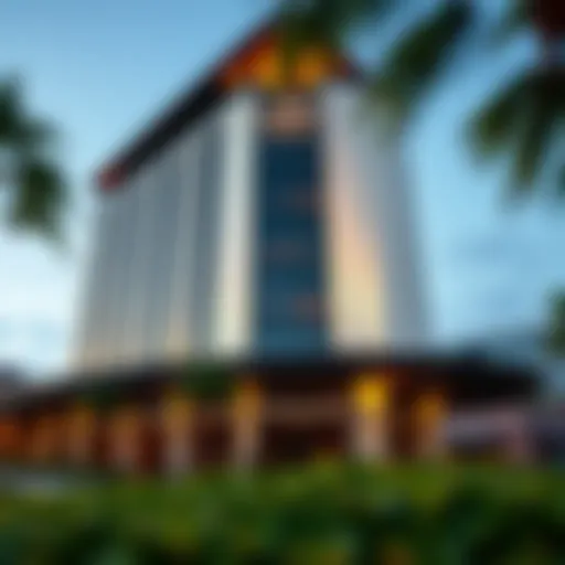 Stunning Architecture of the Landing Hotel Luxurious exterior of the Landing Hotel showcasing modern architecture