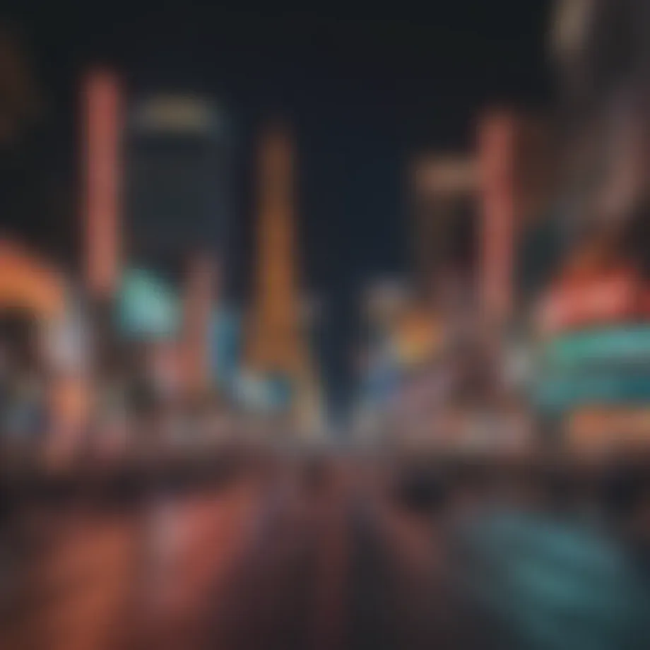 The iconic Las Vegas Strip illuminated at night