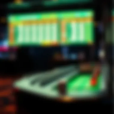 Visual representation of sports betting options available