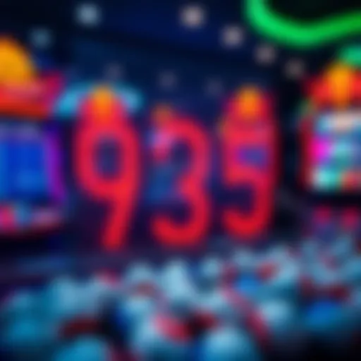 Visual representation of statistical analysis for lottery number selection