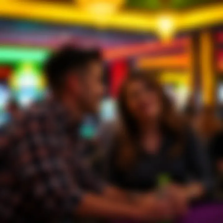 Engaging clientele enjoying their time at Lucky North Club casinos