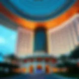 Stunning architectural design of a Manila casino hotel