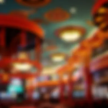 Cultural Vibe of Maryland Live Casino Decorative elements and the vibrant atmosphere of the Maryland Live Casino, emphasizing its unique cultural significance.