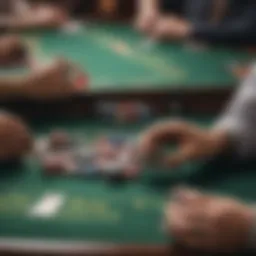 Illustration of Texas Hold'em table layout