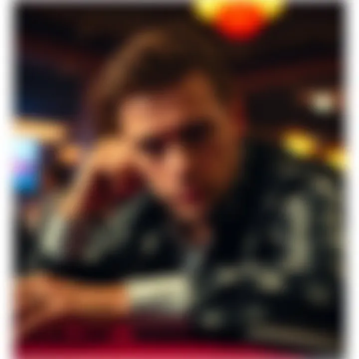 Player Contemplating Their Next Move Close-up of a player contemplating their next move