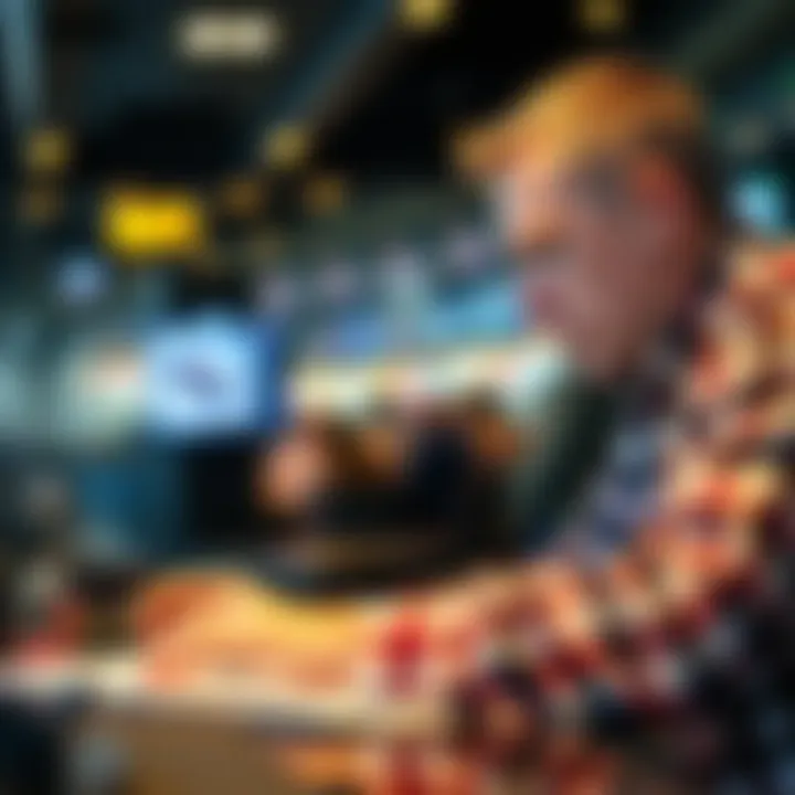 Analyzing Race Data A bettor analyzing race data and statistics