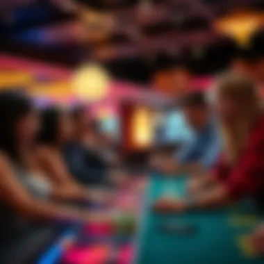 Engaging Casino Games: A Social Experience Group of friends enjoying various casino games