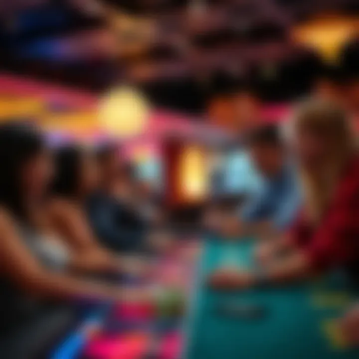 Engaging Casino Games: A Social Experience Group of friends enjoying various casino games