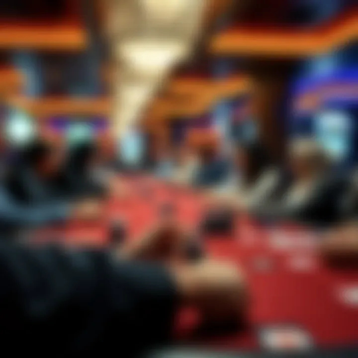 High-Stakes Poker: Strategies in Action High-stakes poker table with focused players