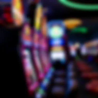 The Thrill of Slot Machines: Luck or Strategy? Exciting slot machines with flashing lights