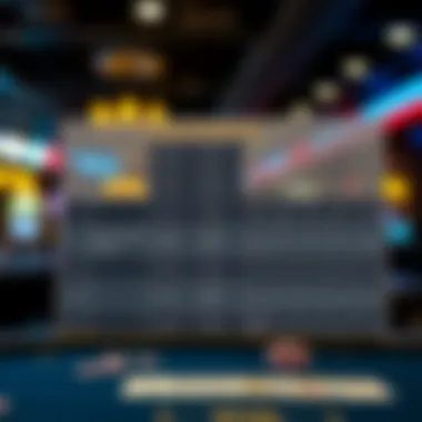 Prize distribution chart for poker tournaments