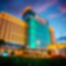 Luxurious exterior view of Resorts World Casino Hotel