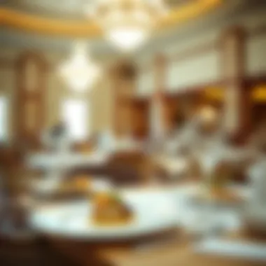 Exquisite Dining Offerings Elegant dining experience featuring gourmet dishes at one of the resort's restaurants