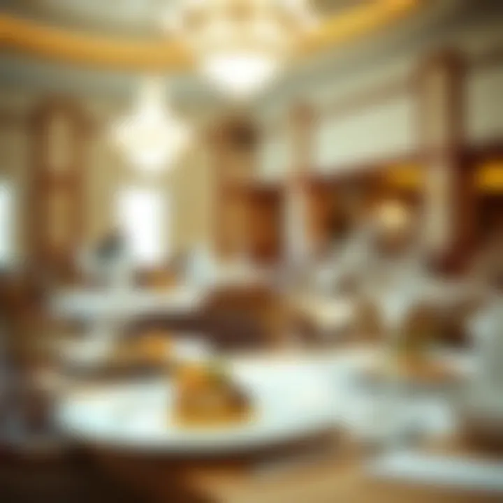 Exquisite Dining Offerings Elegant dining experience featuring gourmet dishes at one of the resort's restaurants