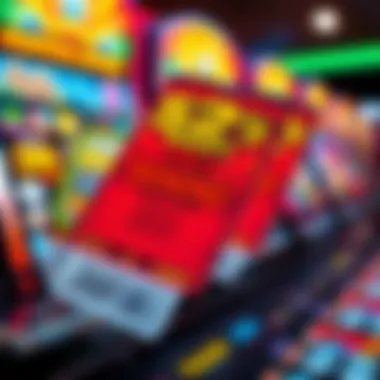 An engaging glimpse into scratch money game tickets with vibrant designs