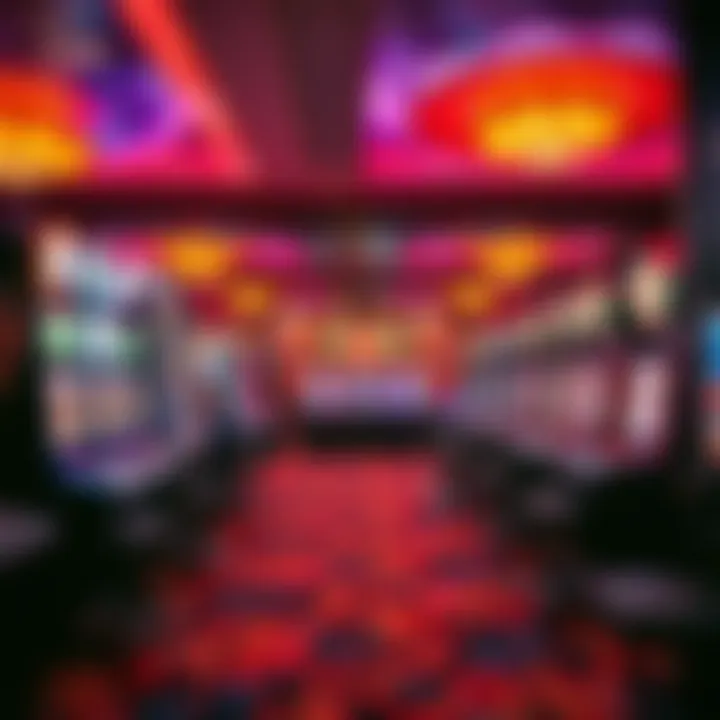 Vibrant Gaming Room Atmosphere Vibrant gaming room atmosphere