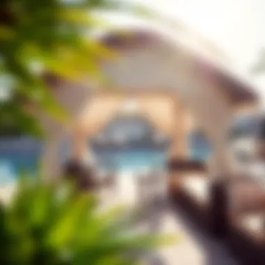 Relaxing Poolside Cabana Relaxing poolside cabana