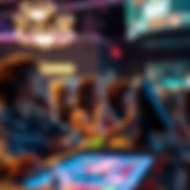 Enthusiastic Engagement in Live Slot Streaming A group of enthusiastic viewers enjoying a live slot streaming event