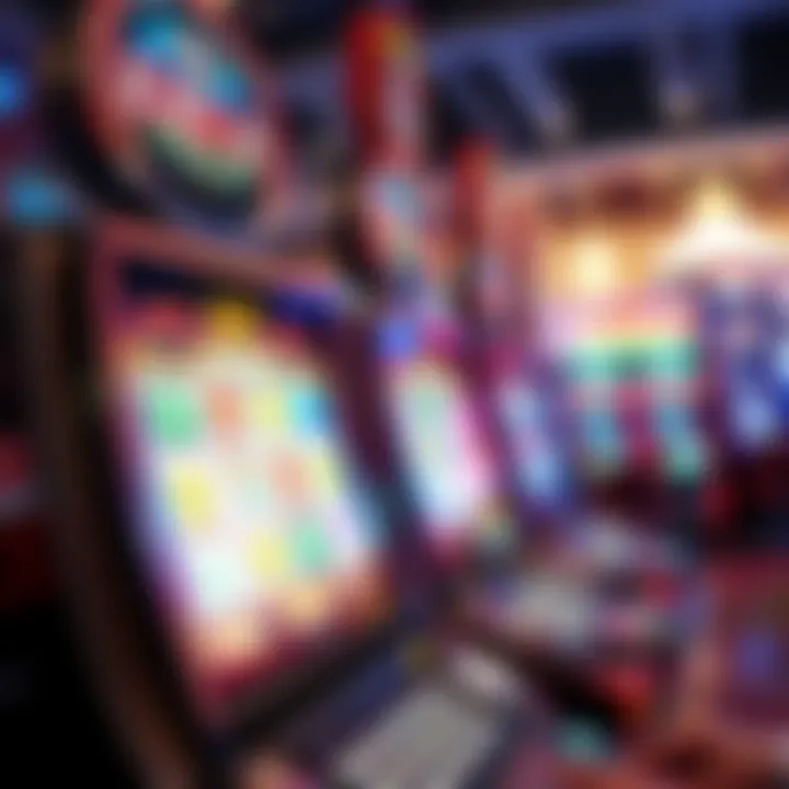 A modern slot machine with vibrant graphics and a touch screen interface