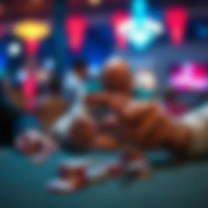 Diagram showing strategic adjustments in poker