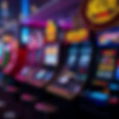 An assortment of different types of slot machines displayed together