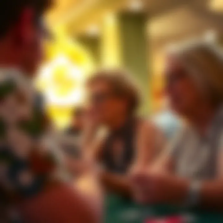 Community gathering fostering player satisfaction