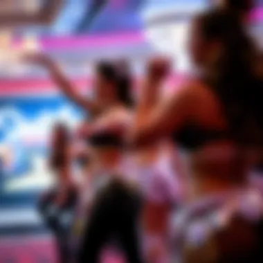 Choreography Rehearsal A behind-the-scenes glimpse of choreography practice for a Las Vegas show