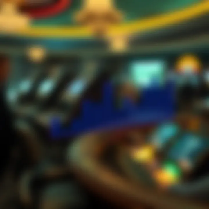 Economic graph showing the financial impact of horse racing and casinos