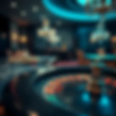 Elegant Casino Setting An elegant casino setting with a roulette table