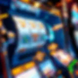 Inside view of a slot machine showing its RNG technology