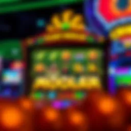 Vibrant depiction of the Planet Moolah slot game interface