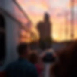 Bus traveling on a scenic route