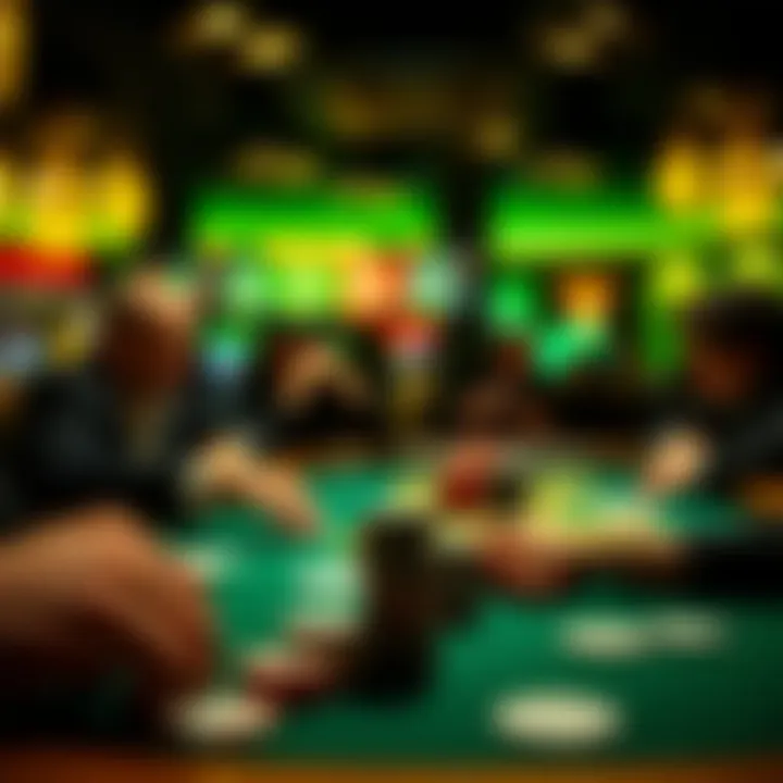 Strategic moves displayed in a poker game context