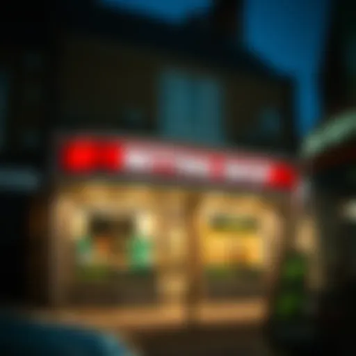 Exterior view of a traditional betting shop in the UK