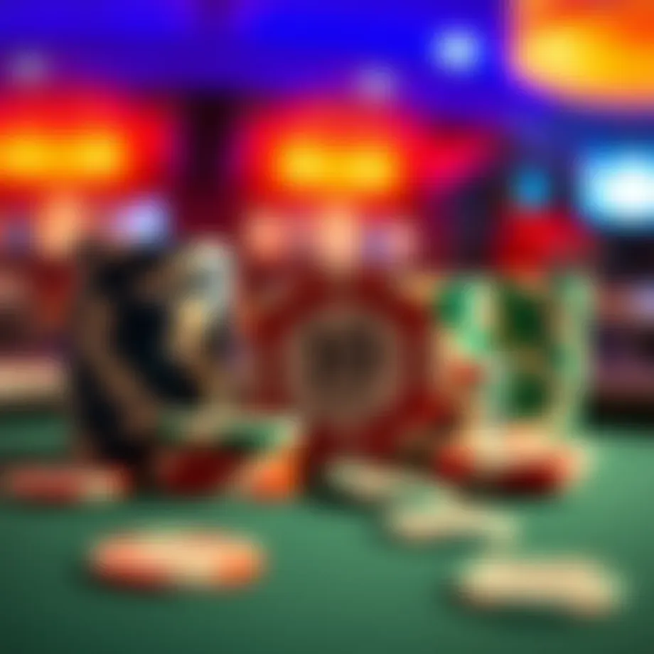 Poker chips representing financial investment