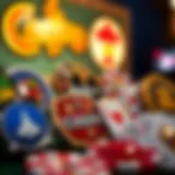 An illustrative representation of diverse online casino logos