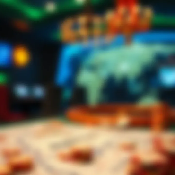 International Regulations on Gambling Taxation Map highlighting international regulations on gambling taxation