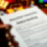 Legal document representing online sports betting regulations