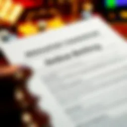 Legal document representing online sports betting regulations