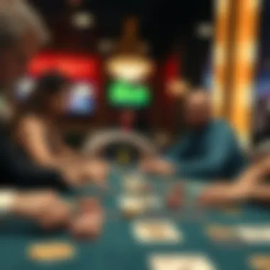 Strategic Gameplay at Uni Bet Poker A strategic poker table in action with players making decisions