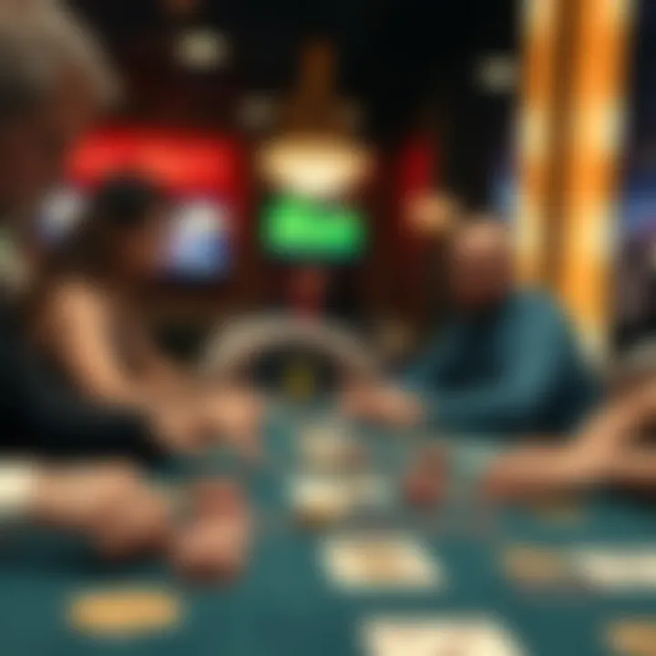 Strategic Gameplay at Uni Bet Poker A strategic poker table in action with players making decisions