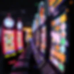 An intricate close-up of a Video Lottery Terminal showcasing its digital interface