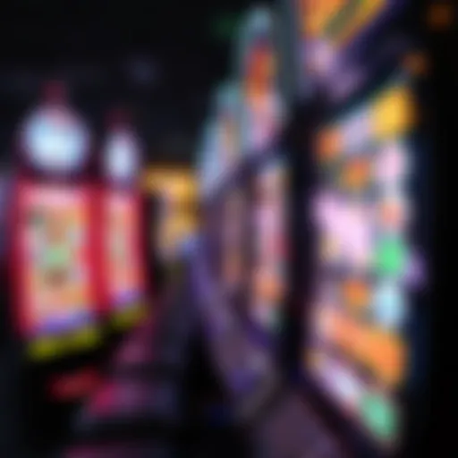 An intricate close-up of a Video Lottery Terminal showcasing its digital interface