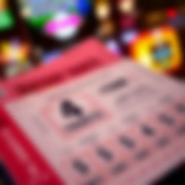 A close-up of winning tickets showcasing potential rewards.