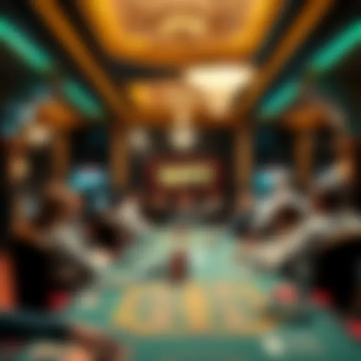 WPT Alpha8 tournament setup showcasing the luxurious environment